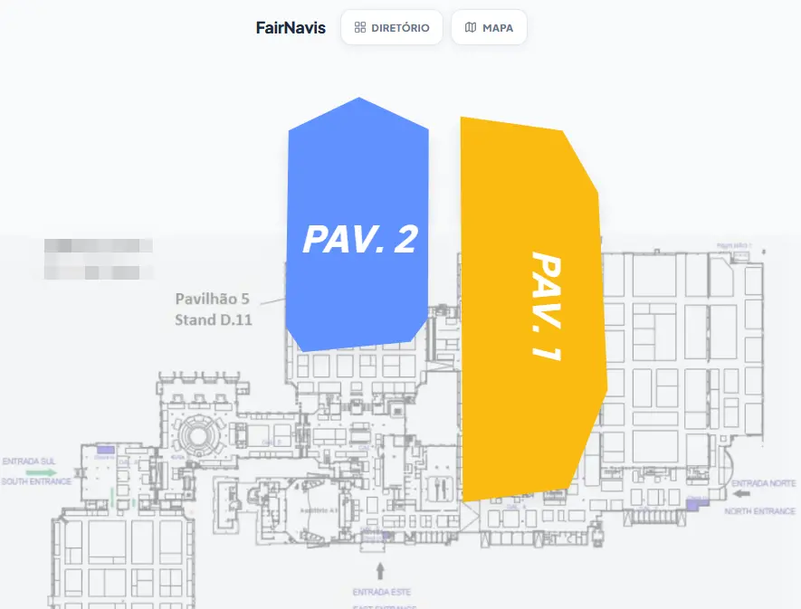 Planta de pavilhões FairNavis